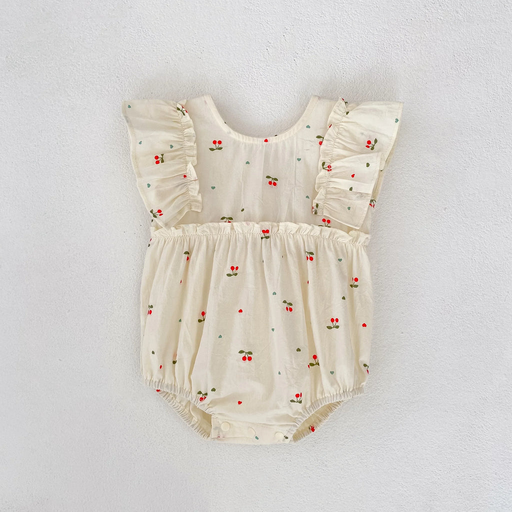 Sister Cherry Print Outfit
