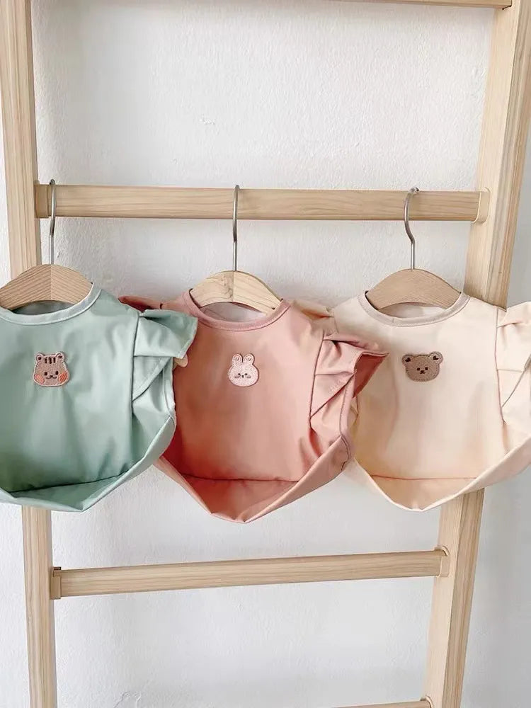 Waterproof Feeding Ruffle Neck Bib