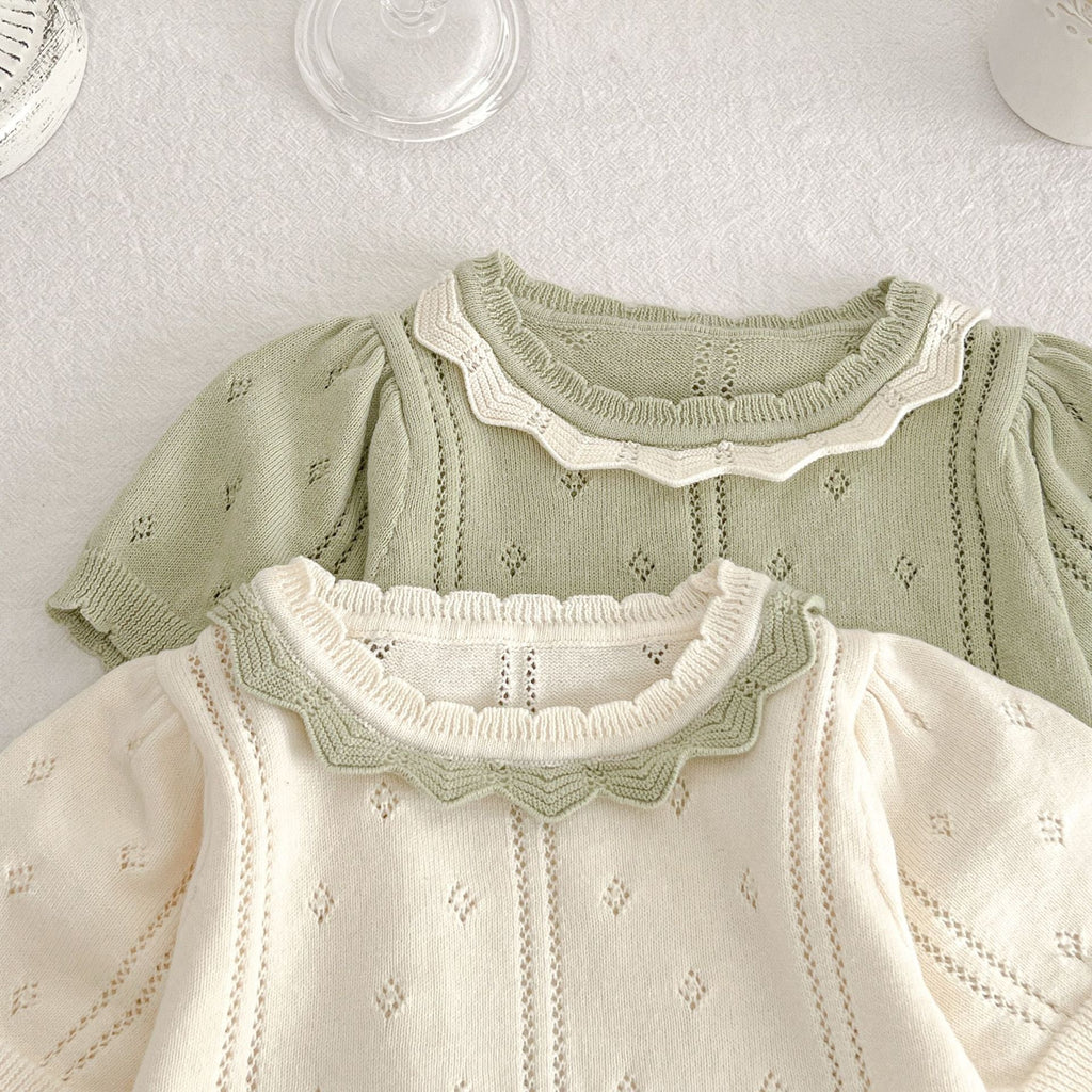 Ruffle Lace Collar Bloomer Set