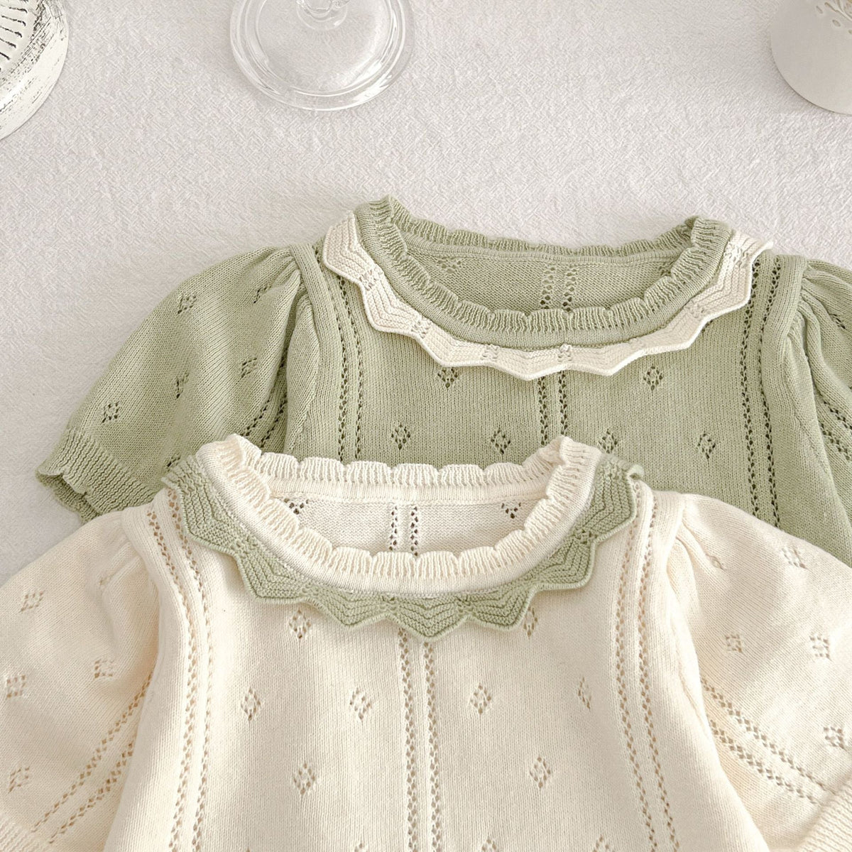 Ruffle Lace Collar Bloomer Set