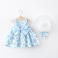 Summer Flower Girl Dress With Hat