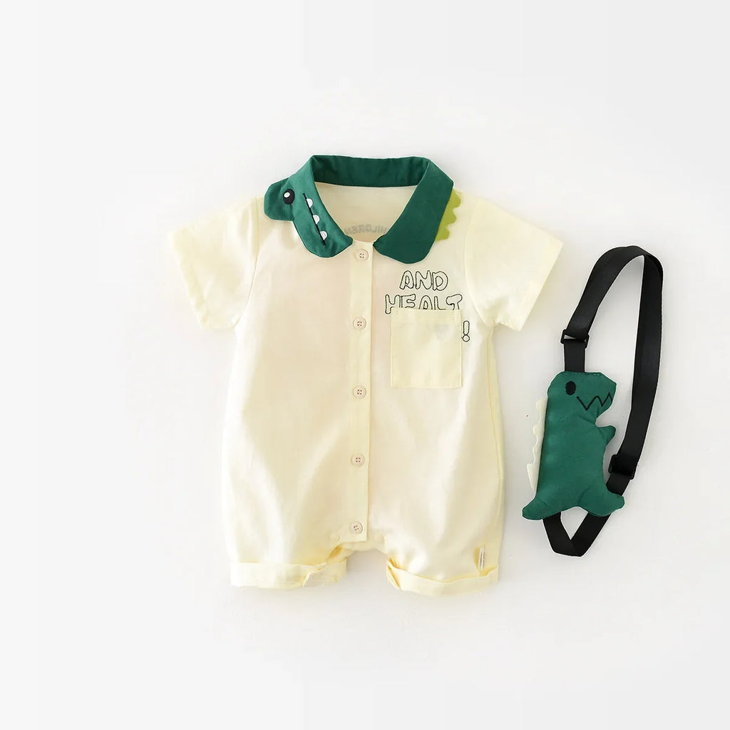 Dinosaur Jumpsuit w Bag