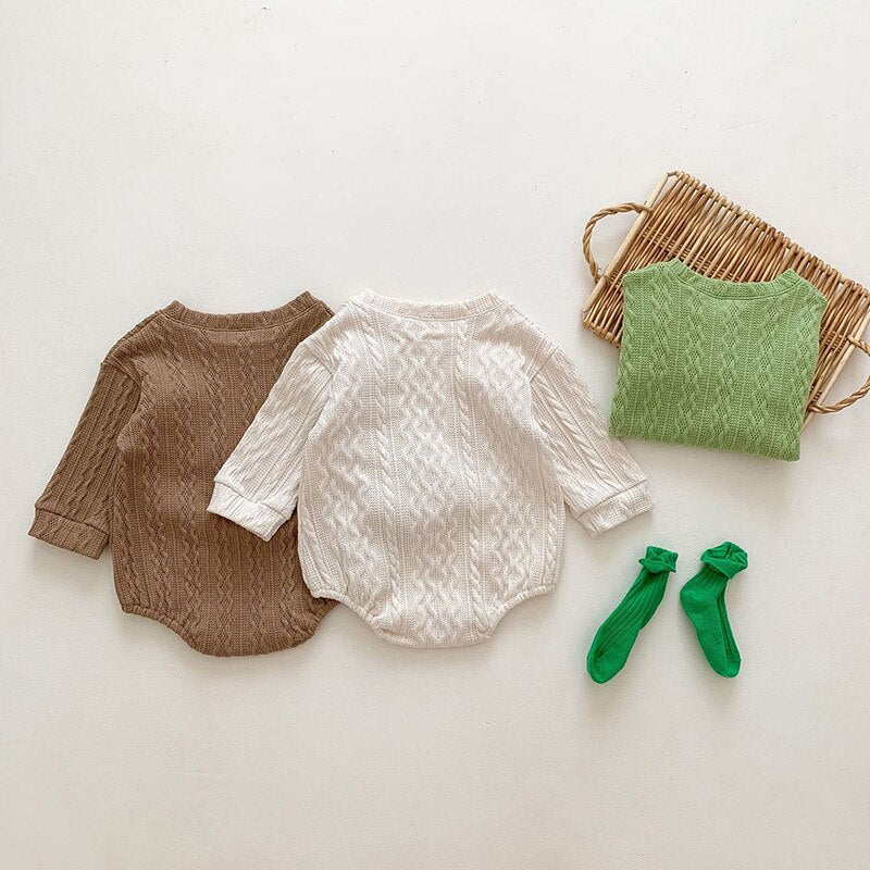 Long Sleeve Boys One Piece Bodysuit