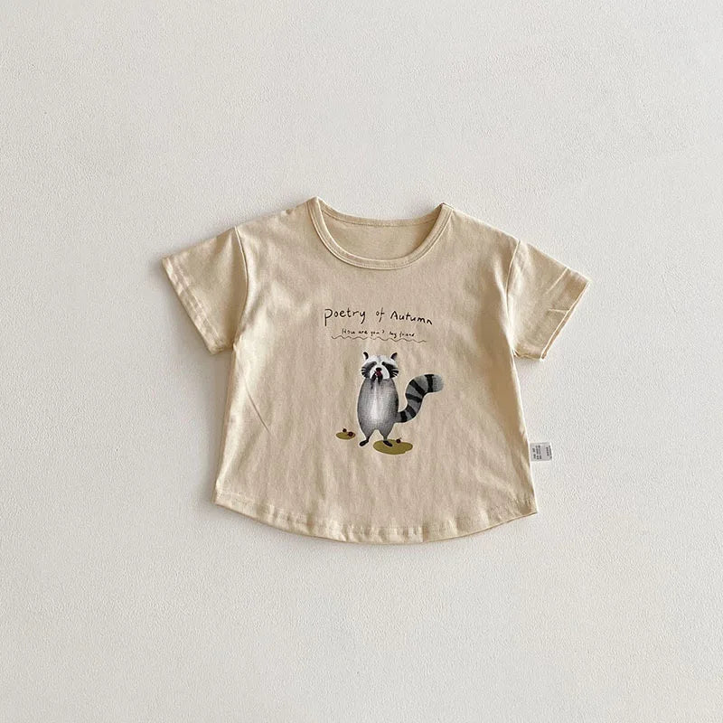 Cartoon Animal Boys T-Shirt