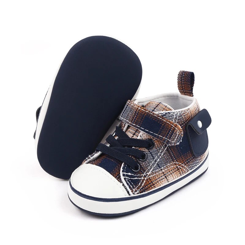Baby Plaid Canvas Shoes