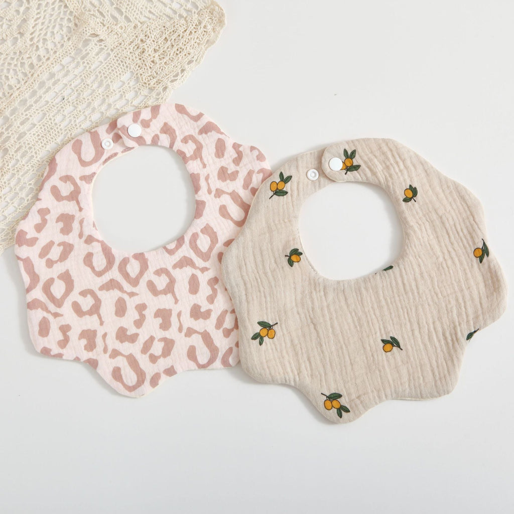Petal Muslin Cotton Bibs