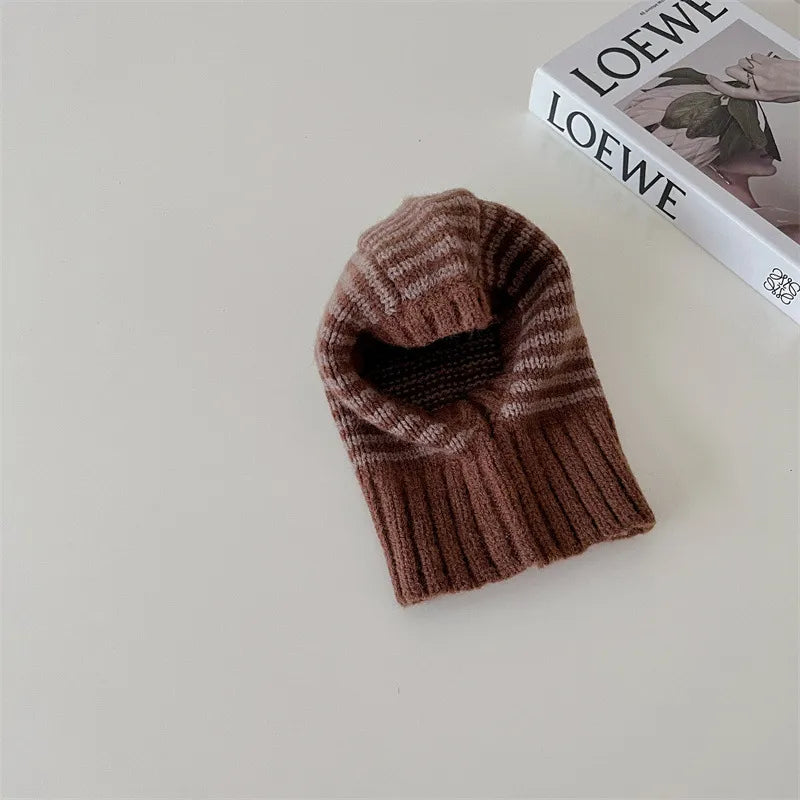 Striped Knit Ski Hat
