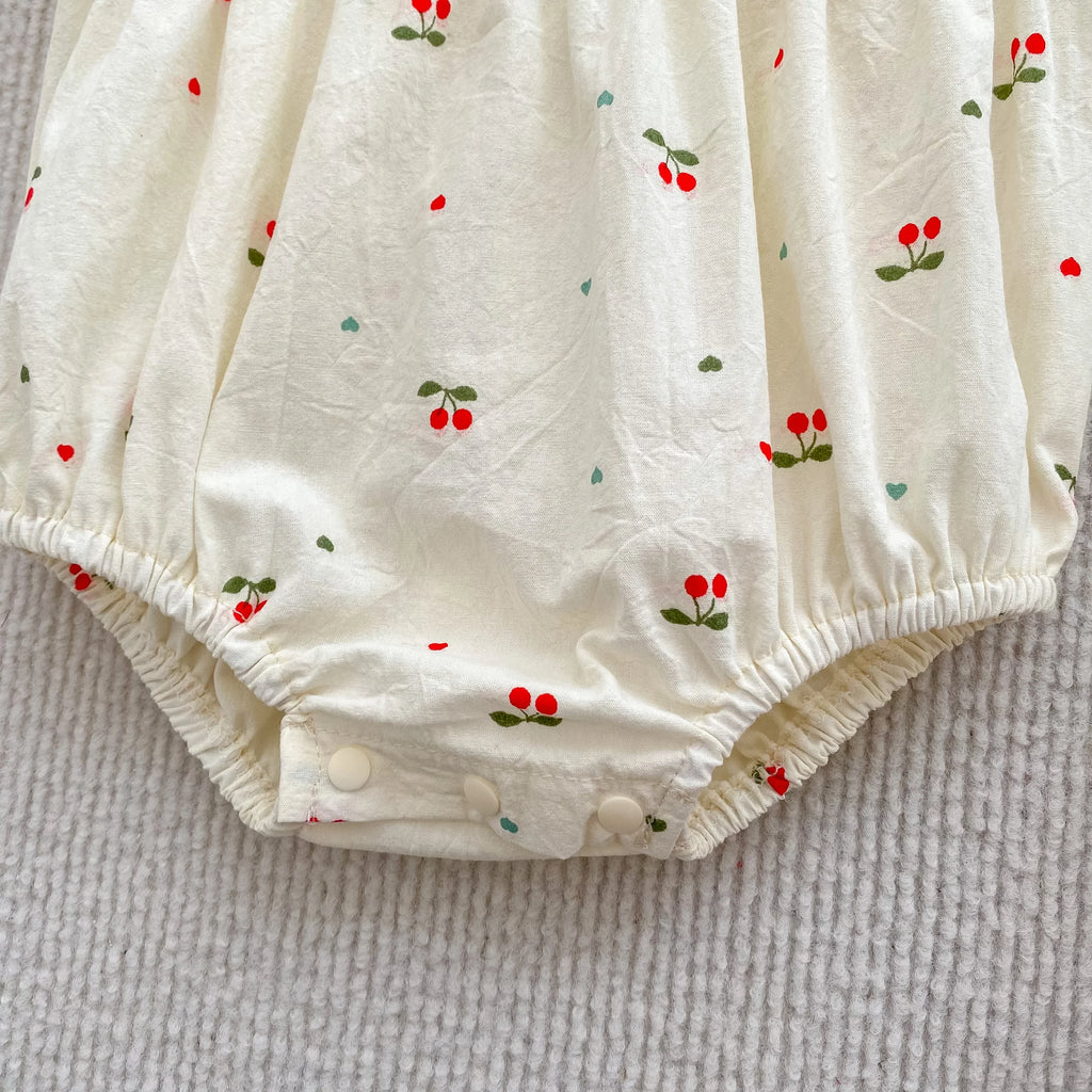 Sister Cherry Print Outfit