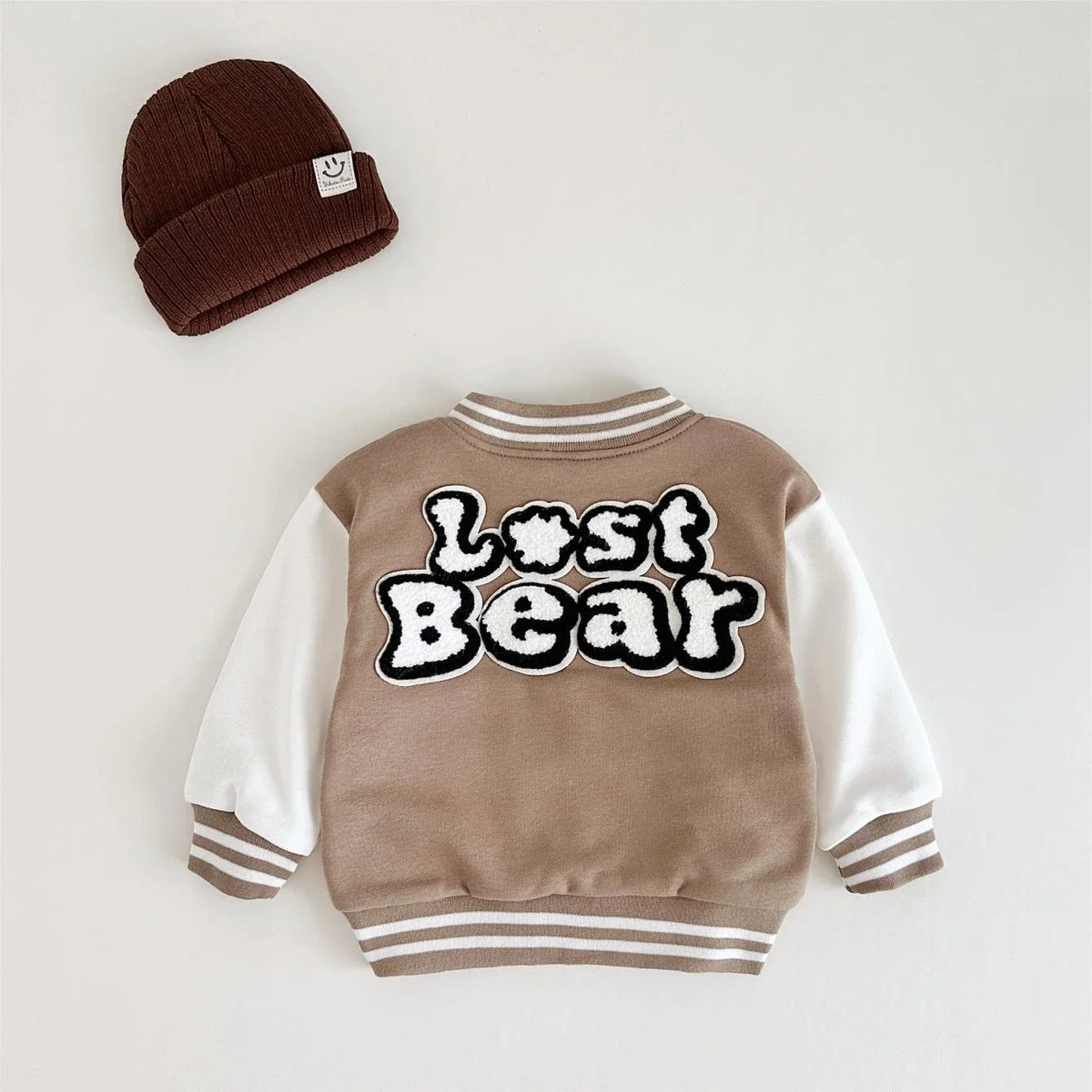Bear Patch Varsity Jacket
