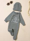 Newborn Hello Long Sleeve Knit Set
