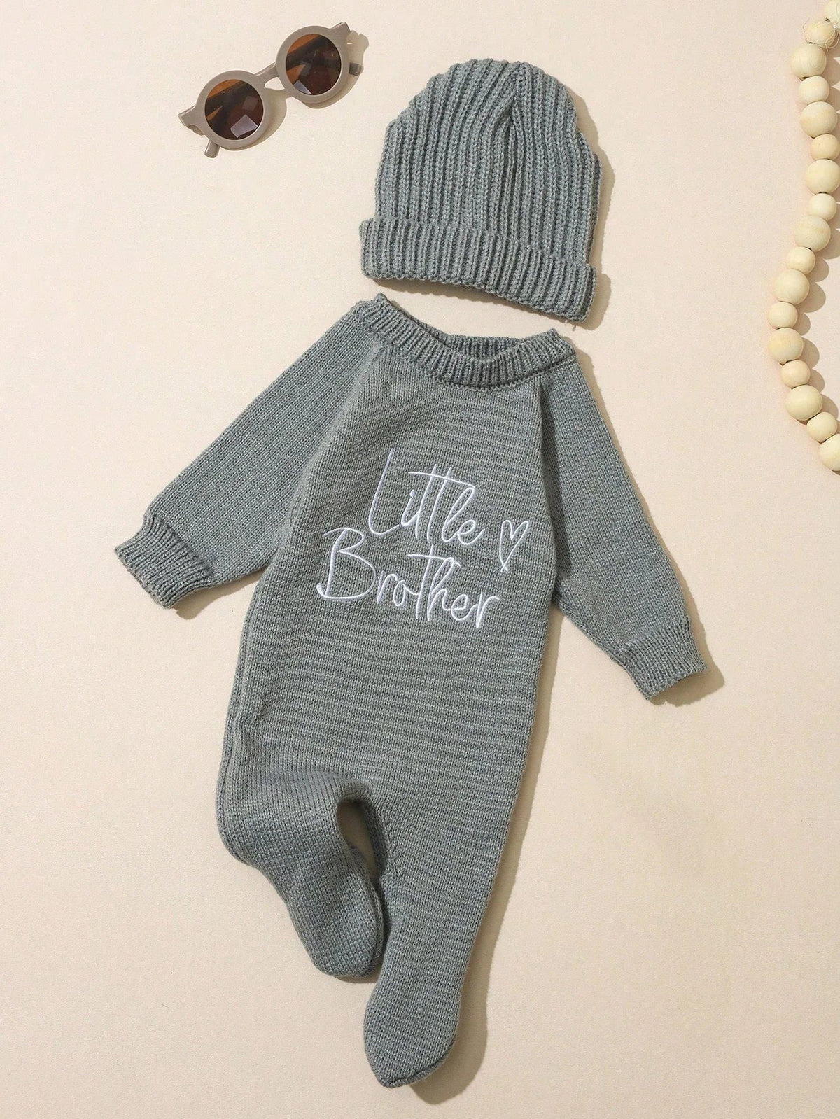 Newborn Hello Long Sleeve Knit Set
