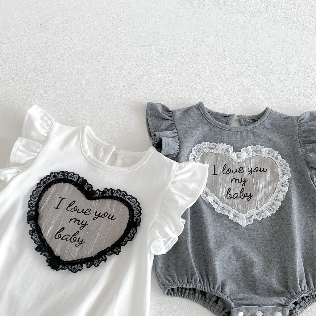 Lace Heart Romper