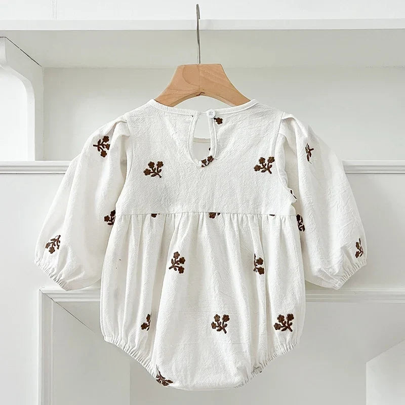 Puff Sleeve Garden Romper