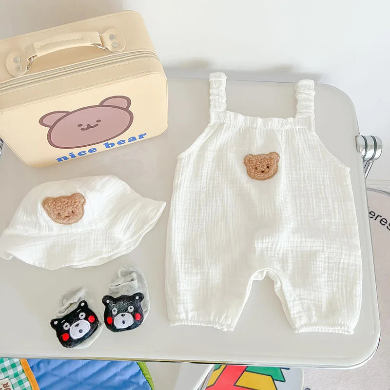 Teddy Bear Sling Romper Set