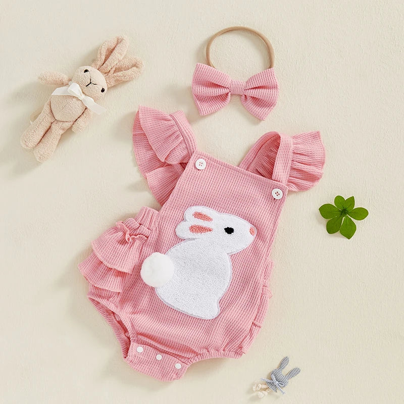 Rabbit Patch  Bodysuit Set
