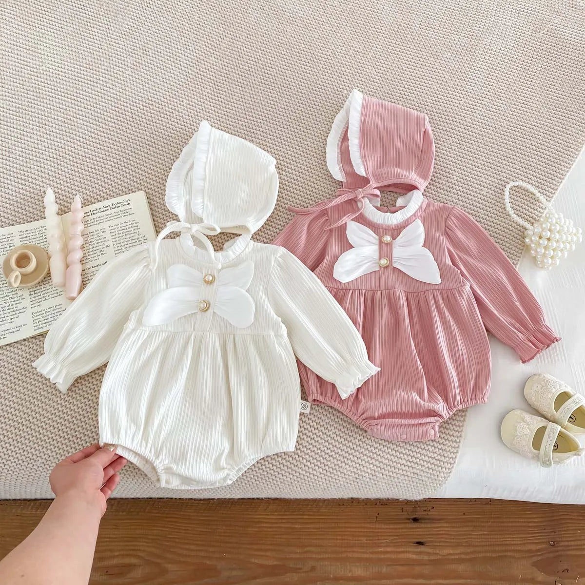 Nana Romper with Hat Set