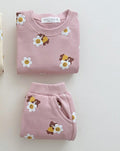 Girls Floral Jogger Set