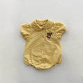 Puff Sleeve Embroidery One Piece Girl Bodysuit