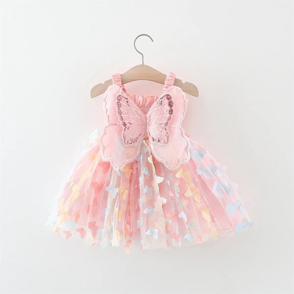 Butterfly Sequin Lace Dress
