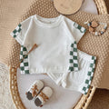 Garden Checkered Shorts Set