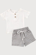 Boys Muslin shorts and Shirt Set