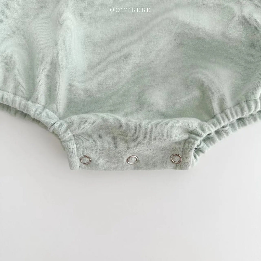 Long Sleeve Turn-Down Collar Bodysuit
