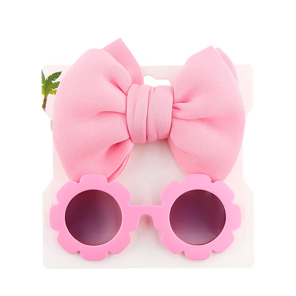 Large Bow Headband With Sunglasses