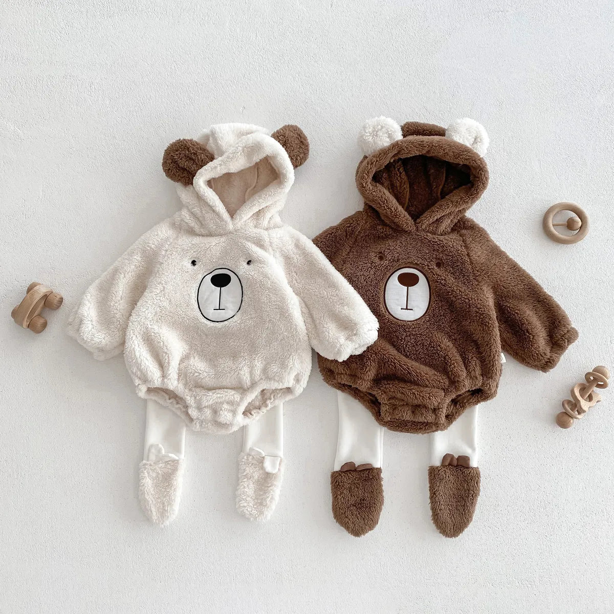 Teddy Bear Cozy Hooded Outfit