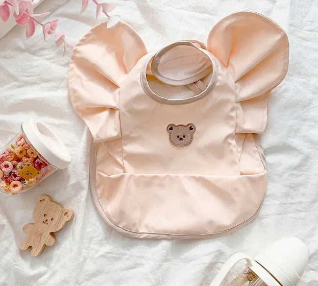 Waterproof Feeding Ruffle Neck Bib
