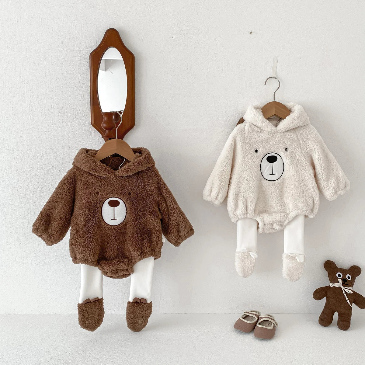 Teddy Bear Cozy Hooded Outfit