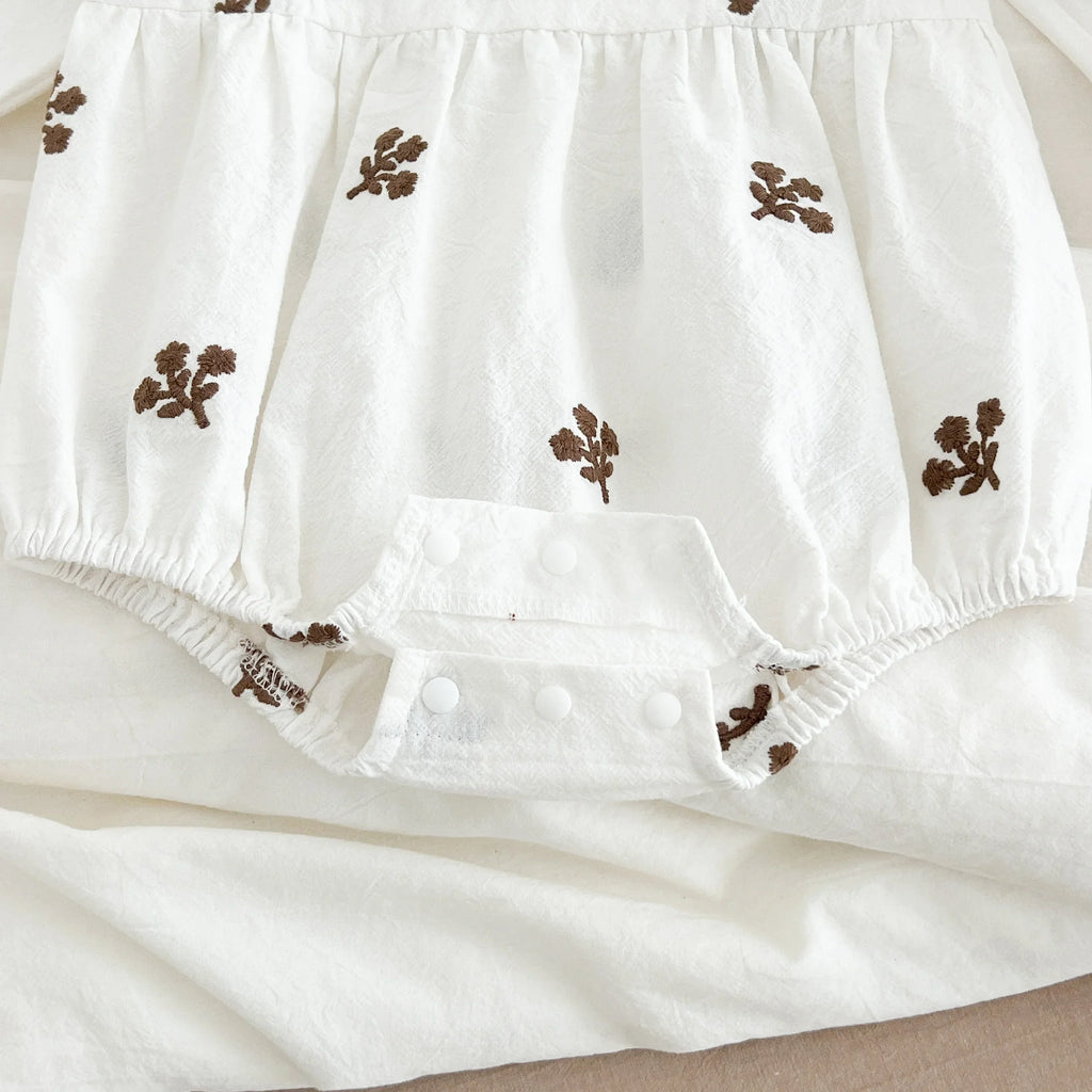Puff Sleeve Garden Romper