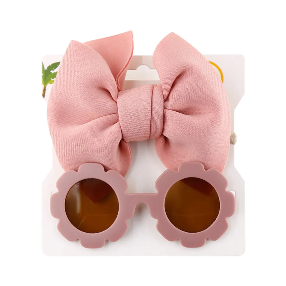 Large Bow Headband With Sunglasses
