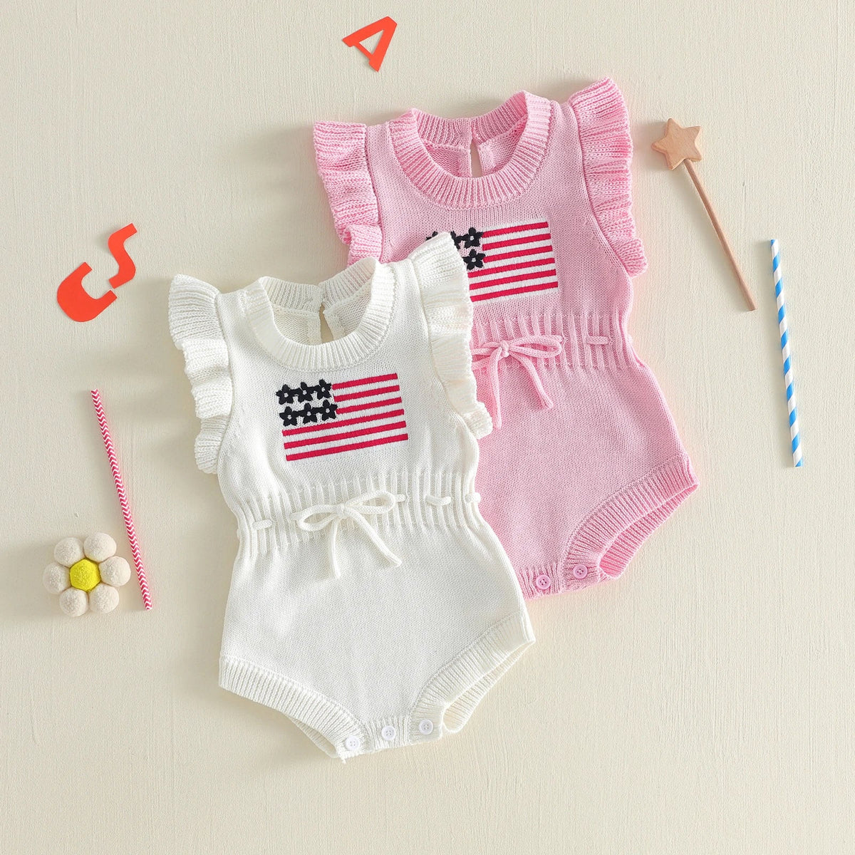 USA Knitted Romper