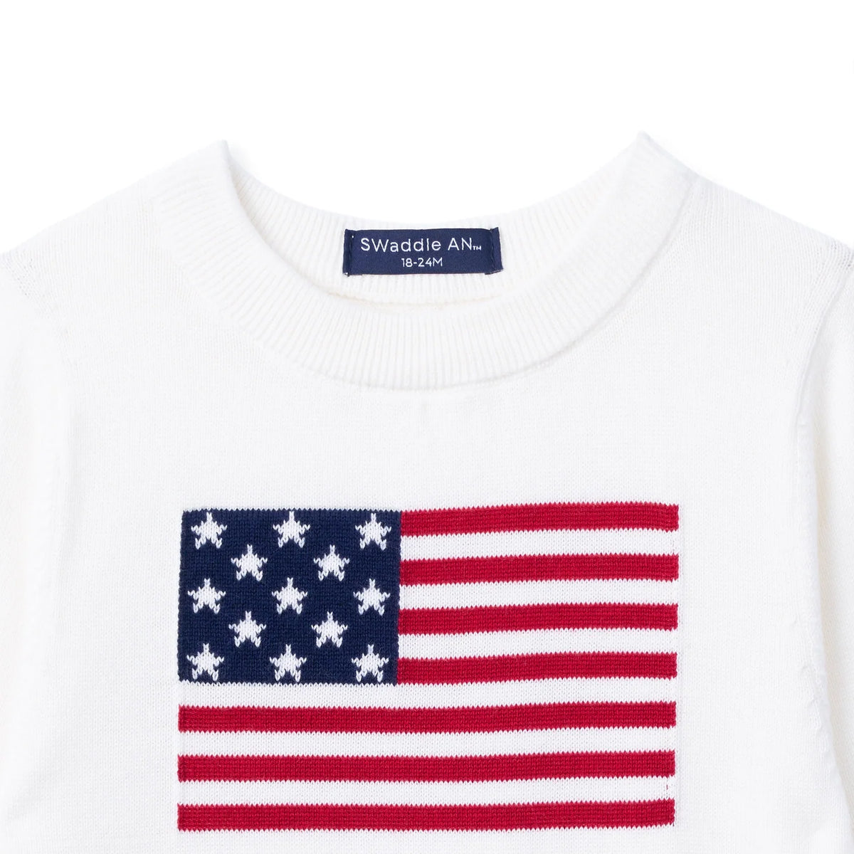 Signature American Flag Knit Kids Sweater