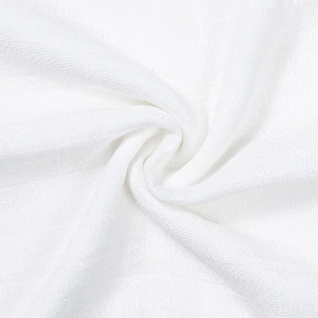 Baby Muslin Swaddle Blanket in White