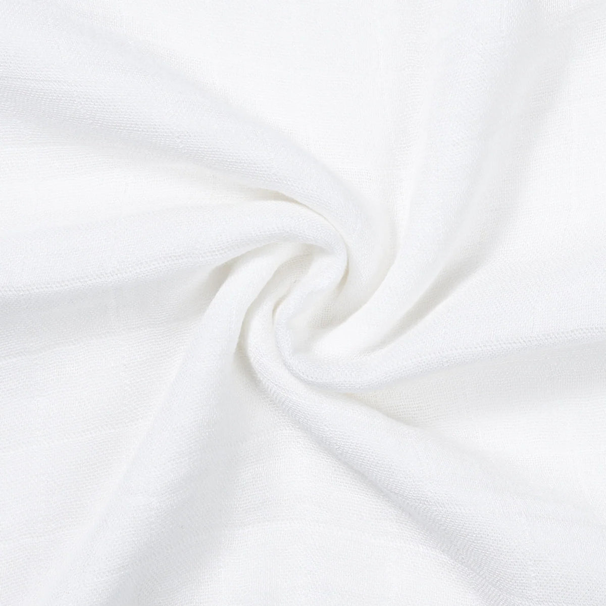Baby Muslin Swaddle Blanket in White