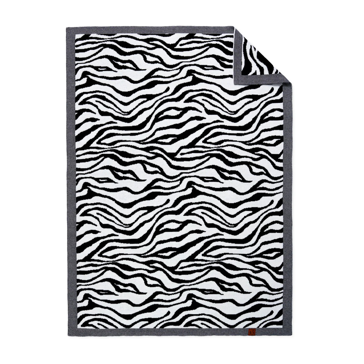 Baby Zebra Jacquard Knit Blanket