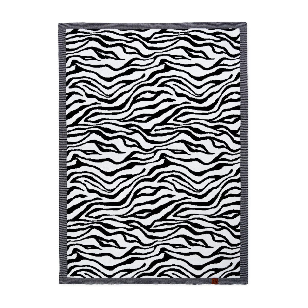 Baby Zebra Jacquard Knit Blanket