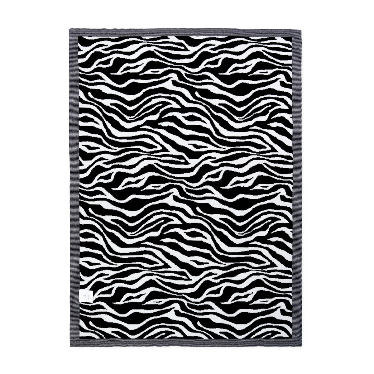 Baby Zebra Jacquard Knit Blanket