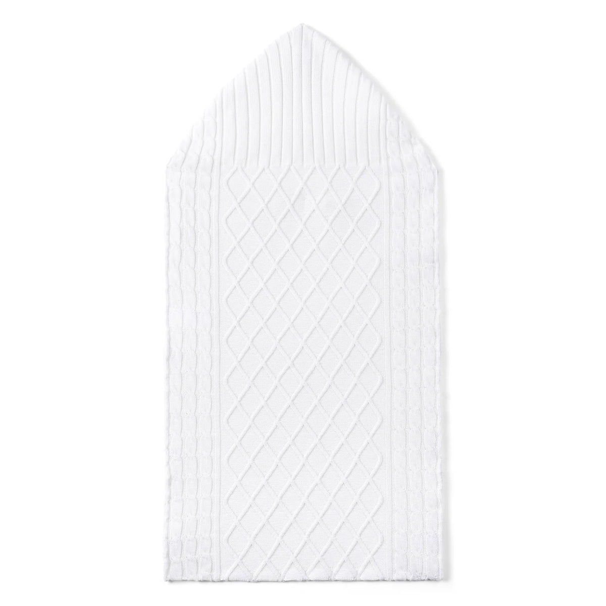 Cable Knit Baby Sleep Sack in White