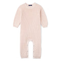Baby Knit Romper Snap Closure in Beige