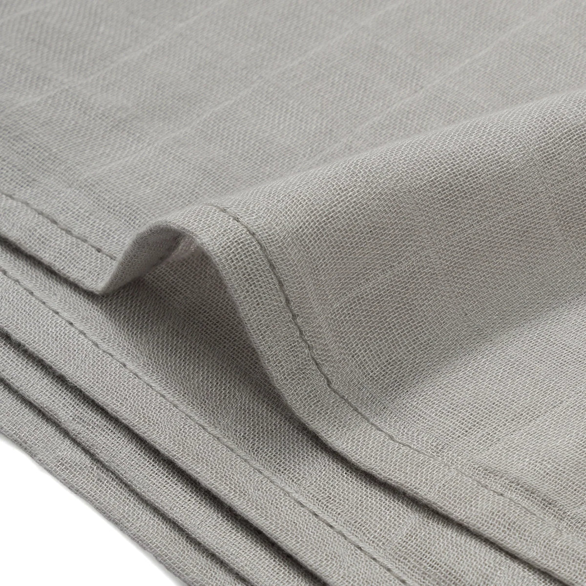 Baby Muslin Swaddle Blanket in Light Grey