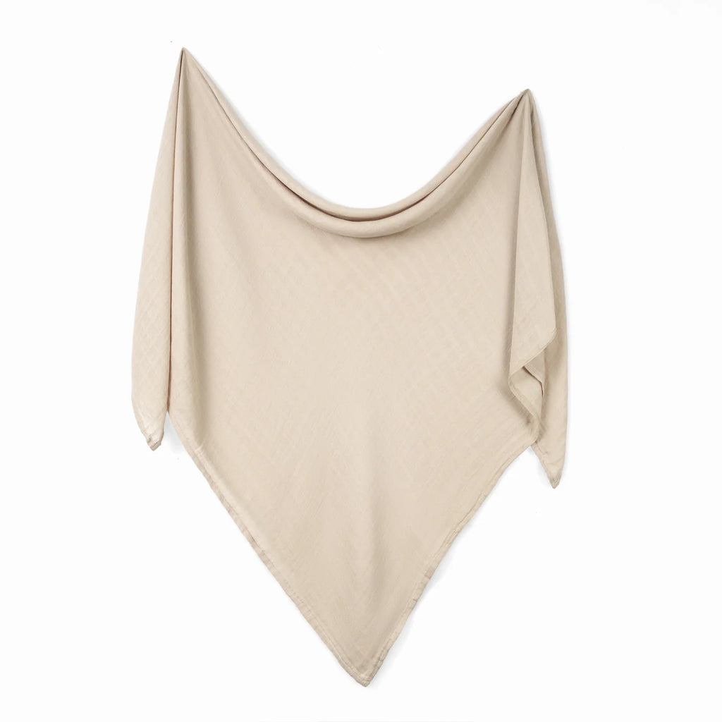 Baby Muslin Swaddle Blanket in Oatmeal