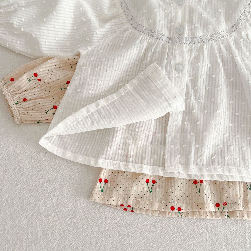 Baby Girl Hooded Poncho Blouse