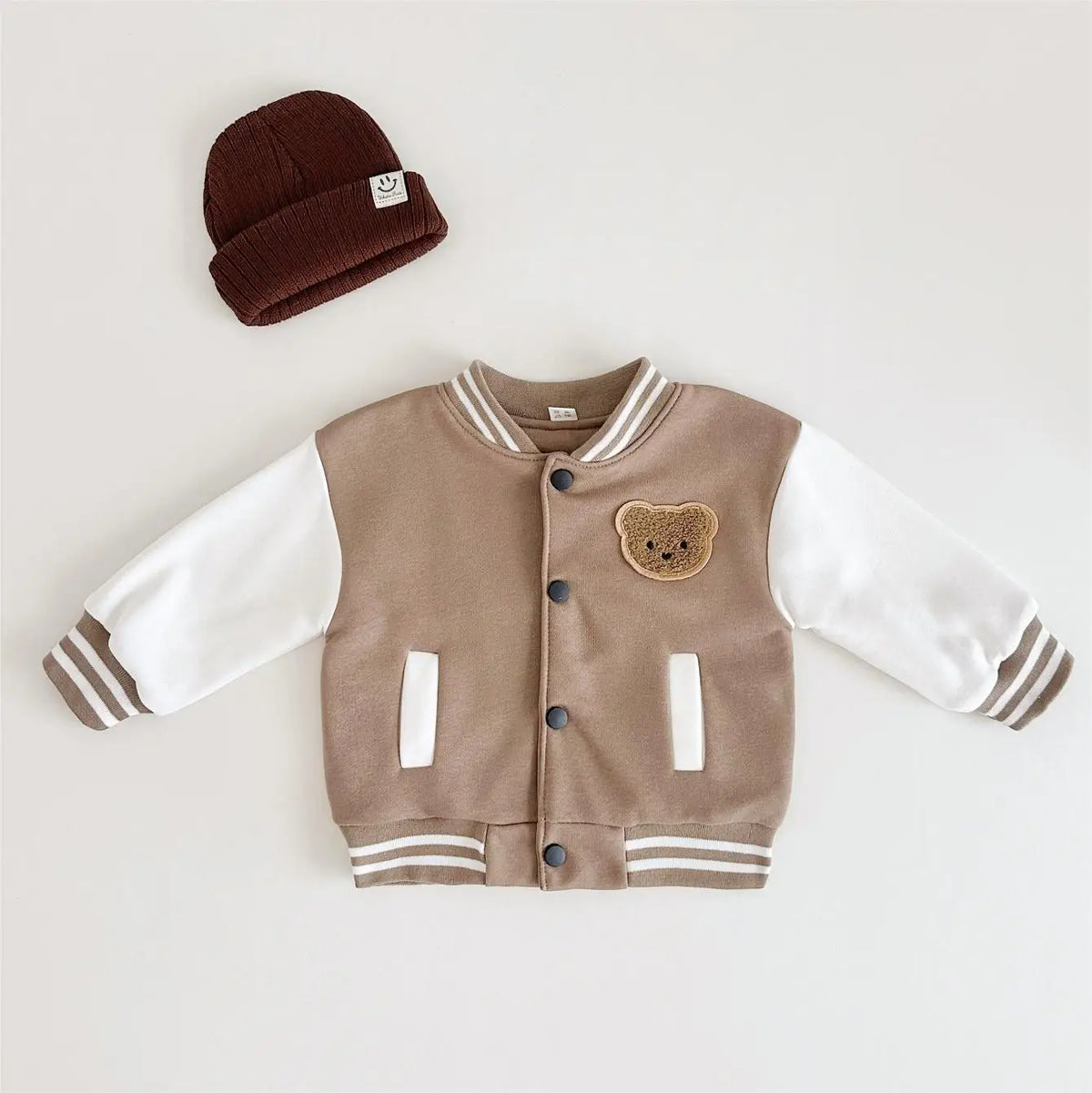 Bear Patch Varsity Jacket