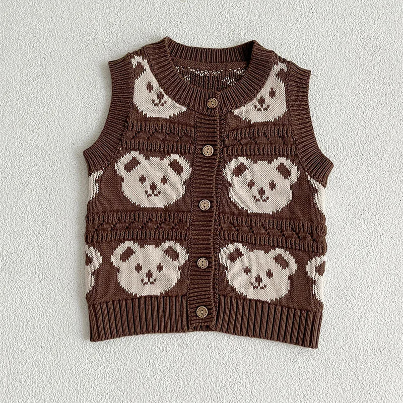 Teddy Bear Knitted Vest