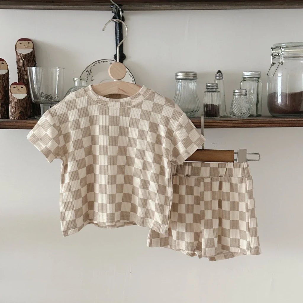 Checkered Shorts Play Set