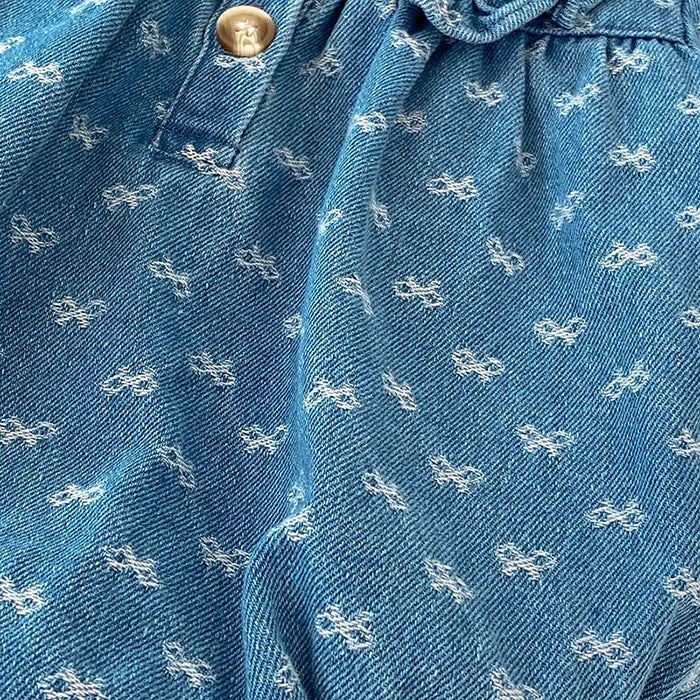 Printed Denim Sister Outfit