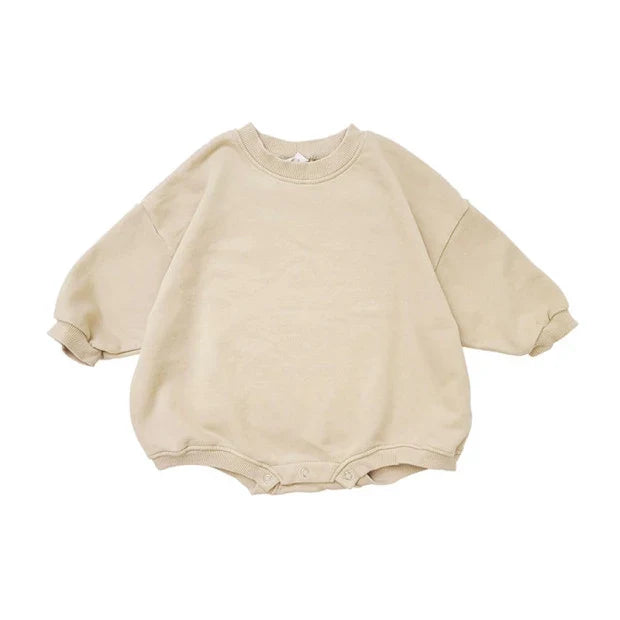 Kids Solid Sweatshirt Romper