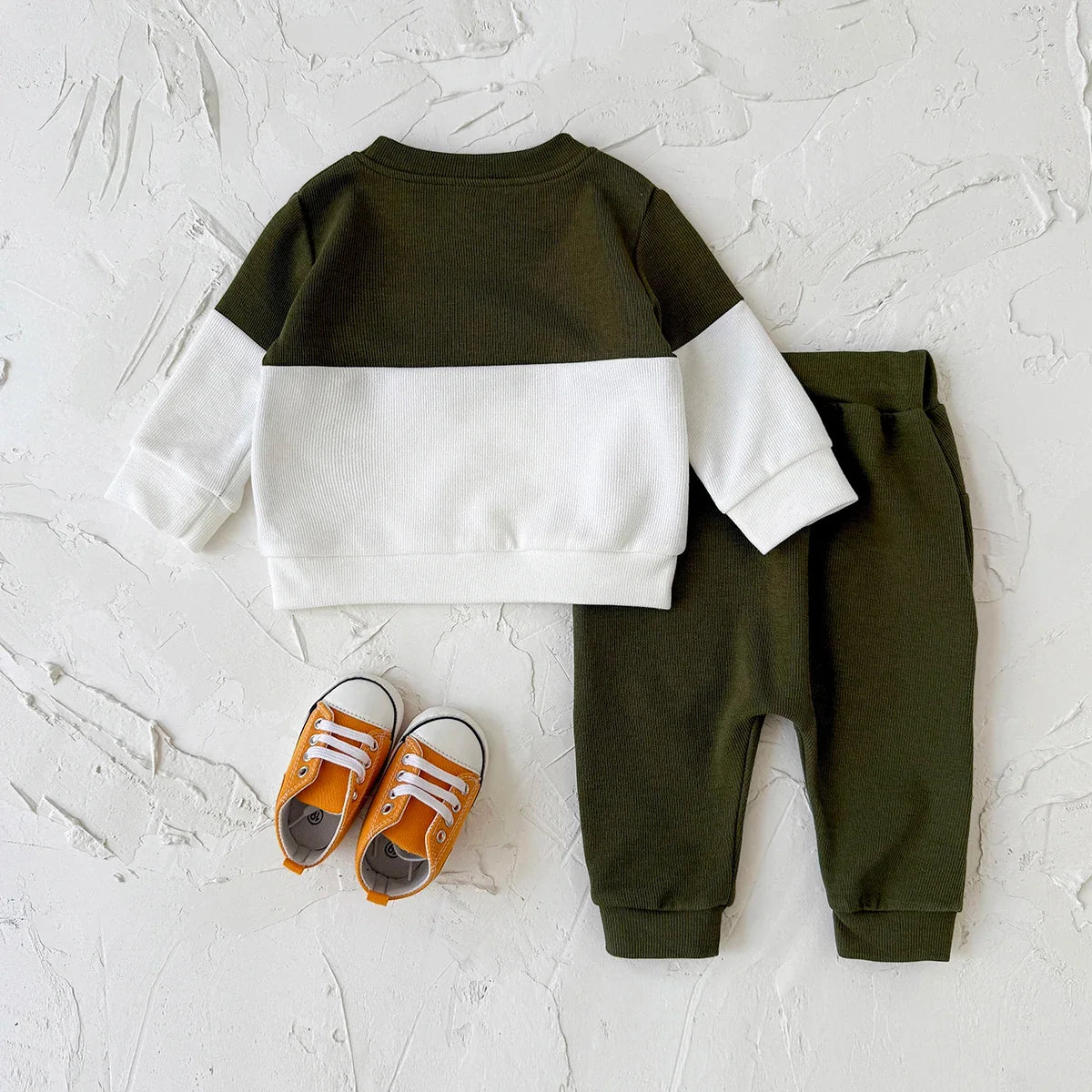 Green Splicing Sports Set
